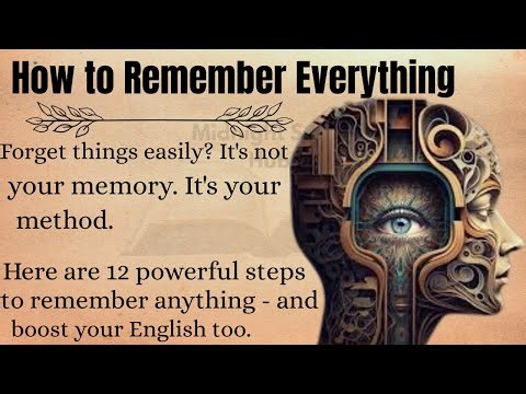 Train Your Memory to Remember More | Graded Reader | Improve Your English ✅