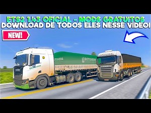 ETS2 1.43 MODS GRÁTIS - BAIXE TODOS ELES NESSE VÍDEO!