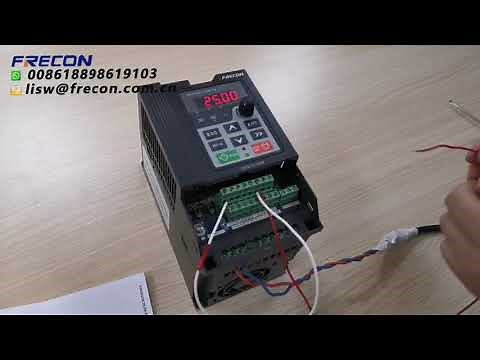 How to use butoon control speed how to set Frecon VFD VSD frequency inverter ac drive