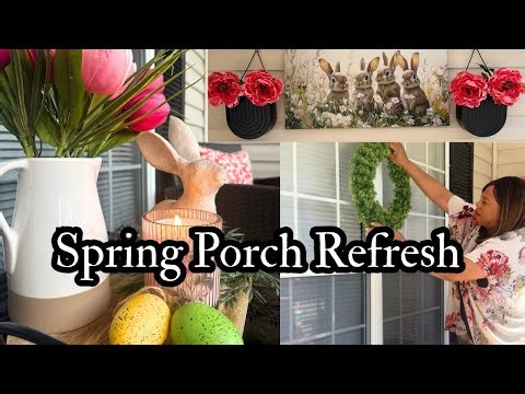 Small Spring Porch Refresh | 🌿Decorate With Me + Spring Haul