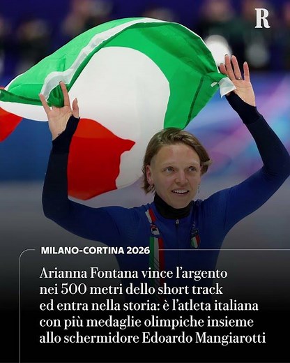 Arianna Fontana vince l'argento nei 500 metri dello short track