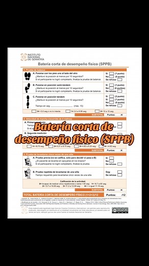 Evaluación de Fragilidad en Personas Mayores con SPPB