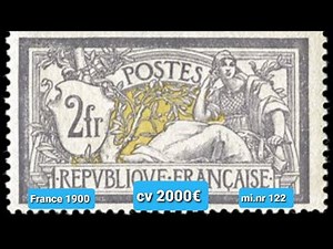 most expensive stamps from France value and catalog number