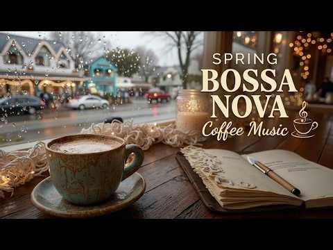 Cozy Spring Bossa Nova Coffee Music | Relaxing Morning Coffee Bossa Jazz & Warm Cafe Vibes