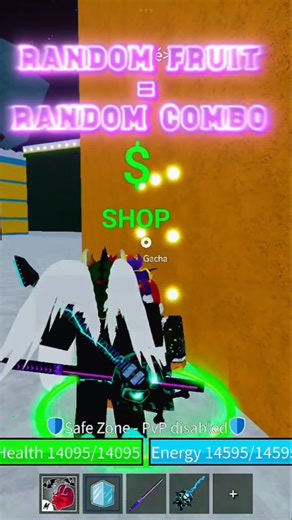 RANDOM fruit = RANDOM COMBO ☠️☠️ #bloxfruits