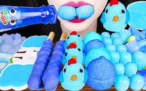 【Jane】吃播助眠 蓝色甜品特辑