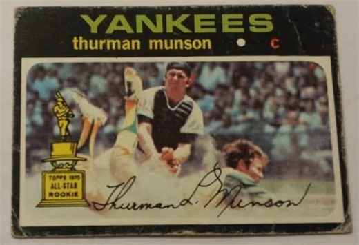 1971 Topps Baseball New York Yankees Thurman Munson #5, YANKEES - Etsy