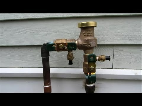 lawn sprinkler ,watts backflow preventer upgrade