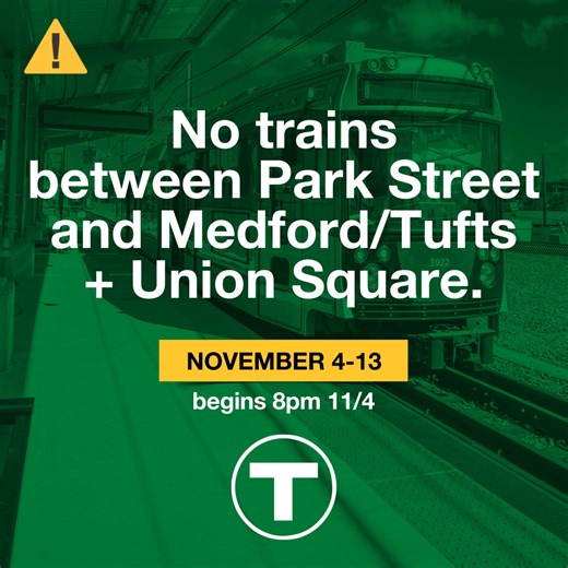Free shuttle buses will be available while we complete important Green Line safety upgrades. Thank you for your patience. | Massachusetts Bay Transportation Authority - MBTA