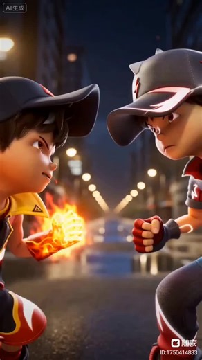 Fan-made AI animation. Not official. #AI #BOBOIBOY