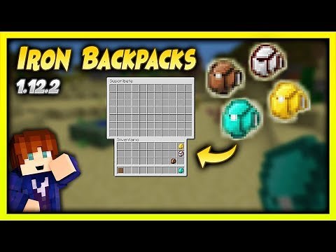 IRON BACKPACKS MOD | Mochilas de Hierro, Oro y Diamante - Review Minecraft 1.12.2
