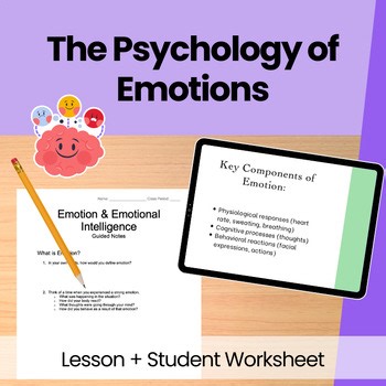 High School Psychology Lesson Emotions & Emotional Intelligence   Guided Notes