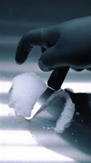 Crystal Clear Ice Crush ASMR ❄️ Satisfying Reflective Slush Art #Shorts