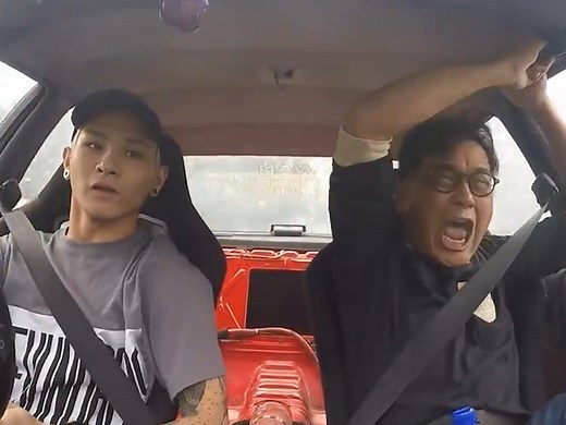 This lad pranked his dad - who hates fast cars - by 'accepting a drift battle challenge'. His reaction was hilarious 😂😂 Shawn Lee | LADbible