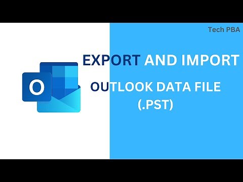 How to export and import outlook data file 2024 | Export and import outlook pst file | MS Outlook