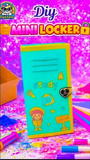 “🔐 DIY Mini Locker | Amazing Cardboard Craft ✨” #mini #lockers #viralcraft #trendingshorts #diy
