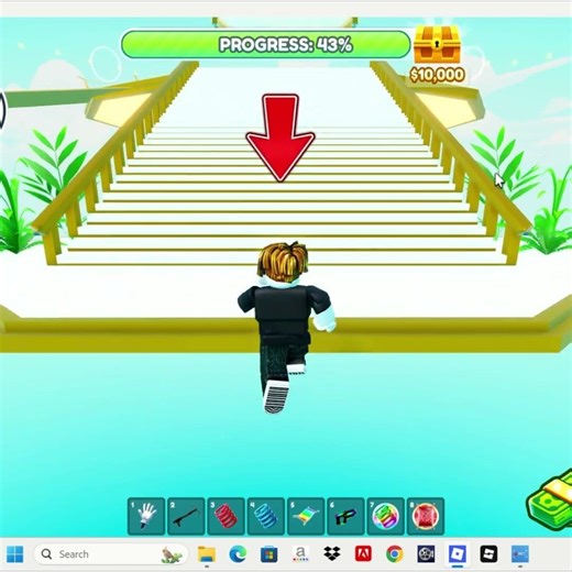 0 FALLS on Invisible Path 😳 | Roblox Obby Perfect Run #roblox #robloxobby #shorts #fyp #viral