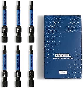 7/64 Hex Bit Set - SAE Magnetic 7/64 Allen Wrench, Durable S2 Steel Hex Driver for Bike, Furniture & RC Repairs (6pc). Impact Grade Allen Bits Designed for Precision and Durability.