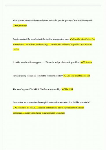 NICET Level 1 inspection and Testing Questions and Answers 100 Pass2795 video