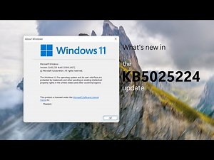 What's new in Windows 11 (21H2)'s KB5025224 update (22000.1817)