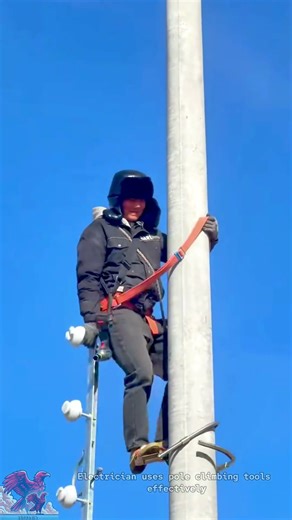 Most Effective Electric Pole Climbing Gear #tools #shorts #viral #creative #video