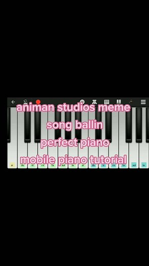 Animan Studios Meme Song - Ballin perfect piano #pianotutorial #mobilepiano #perfectpiano #animanstudios #animanstudiosmeme