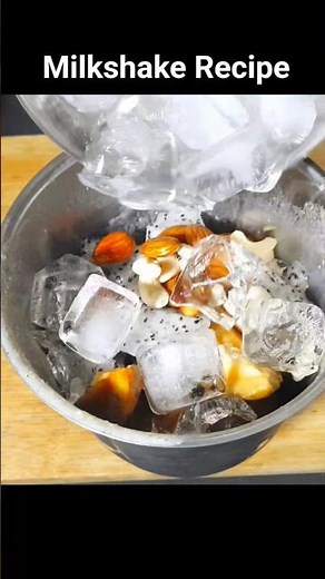 Healthy Milkshake Recipe 😋 How To Make Milk Shake Recipe #drink #milkshake #shorts #viral #trending