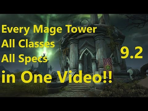 Every Mage Tower Challenges 36/36 All Classes And All Specs!! Walkthrough!! | WoW Shadowlands 9.2