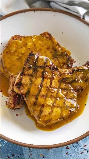 GRILLED Pork Chops with Carolina Gold BBQ Sauce
