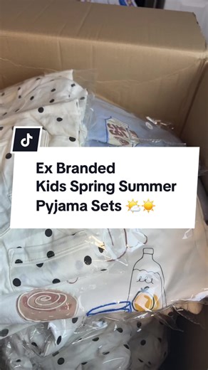 Spring Summer Pyjama Sets for Kids Available Tomorrow