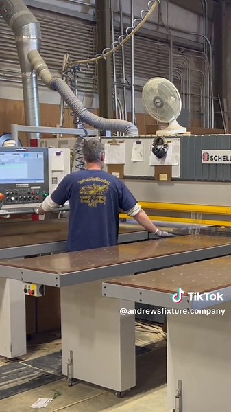 Our beam saw! This machine is a game-changer—it tells you exactly when to add a new board and how to turn pieces for the best yield. #drawerassembly #fixtures #andrewsfixturecompany #custom #commercialcasework #woodenfurniture #woodworks #woodworker #wooddesign #customwork #customcabinets #customfixtures #officedesign #officecabinets #shopdesign #satisfying #satisfyingvideos #storefixtures #tacomawa #cabinetry #womanowened #fixtures #kitchencabinets #commercialcabinetry #satisfying #satisfyingvi