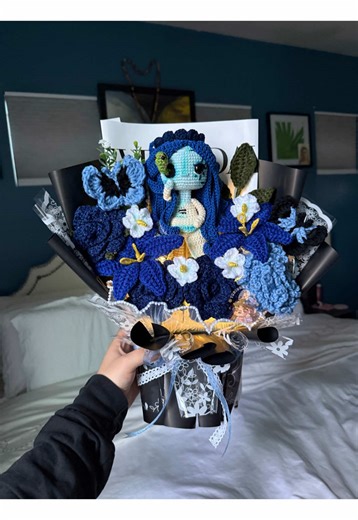 Crochet Bouquet Inspired by Corpse Bride
