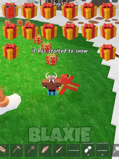 I Opened All Gifting Elf's Present in 99 nights in the forest #roblox #blaxieroblox | Blaxie