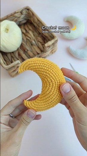 Easy Crochet Moon Pattern for Beginners #crochet #amigurumi #diy #craftideas