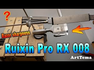 Full Video Knife Sharpening with Ruixin Pro RX 008 Sharp System to razor sharpness and mirror polish
