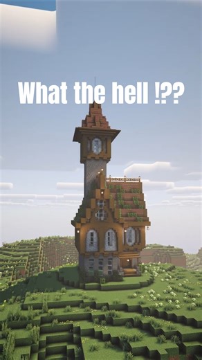 I Built a Beautiful House with a Tower in Minecraft! 😍🏡