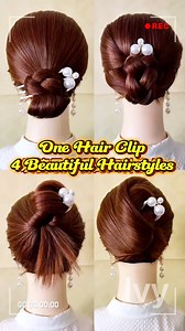 Every move looks so satisfying in slow motion. Simple steps, beautiful result 💕 #SlowMotion #SatisfyingVideo #Updo #Hairstyle #BeautyReels #HairInspiration #ElegantHair #ViralReels | Ivy hairclips