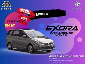 Proton Exora 1.6 CVT Turbo! 7 adult seaters and the only MPV turbo Start With RM62,800.00! Fast Stock! Air con Vents for all rows make your journey more comfortable! ✅7" floating touch screen monitor ✅4G Connectivity IHU ✅Voice Command ✅Online Navigation ✅Online music streaming ✅Online weather forecast ✅Smart phone link and others more features Booking online RM99 now! Or call us at 07-4388121 for more info. | Proton AG Autoworld Batu Pahat