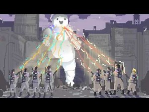 Ghostbusters Theme Tribute - 8-bits Version w/ Animated GIF