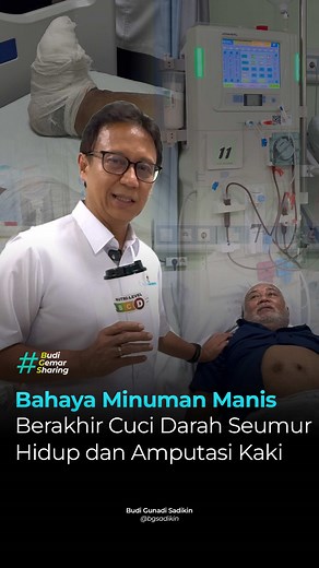 #BGS ingatkan pentingnya Cek Gula Darah secara berkala biar nggak sampai cuci darah / amputasi Hari ini saya di RS Ben Mboi Kupang sama Pak Markus yang usianya tujuh puluh tahun. Pak Markus ini mengidap diabetes jadi gulanya tinggi sekali sampai perlu diamputasi dan harus dicuci darah seumur hidupnya. Kita doakan Pak Markus supaya tetap sehat ya dalam proses terapinya. Saya titip pesan ke Pak Markus, “Bapak mesti kurangi minum gula dan nggak boleh yang manis manis, makan juga sama”. Oleh karena