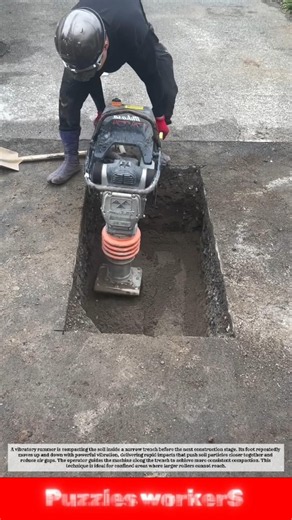 Powerful Soil Compaction Machine! 👍 Jumping Jack Tamper in Action