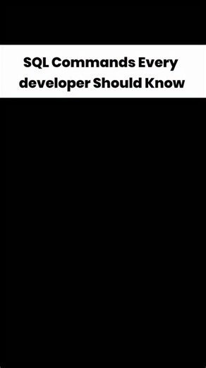 Coding | Notes | Jobs on Instagram: "💾 SQL Commands Every Developer Must Know 🔥 SQL is divided into 4 categories 👇 🔹 DDL (Data Definition Language) → CREATE, ALTER, DROP, TRUNCATE, RENAME 🔹 DML (Data Manipulation Language) → SELECT, INSERT, UPDATE, DELETE, MERGE, LOCK TABLE 🔹 DCL (Data Control Language) → GRANT, REVOKE 🔹 TCL (Transaction Control Language) → COMMIT, ROLLBACK, SAVEPOINT 👉 If you want to crack FAANG-level database interviews, mastering these is a must! Follow @coders.well f