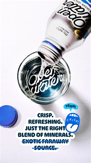 75K views · 39 reactions | Crisp. Refreshing. Just the right blend of minerals. | Open Water | Facebook