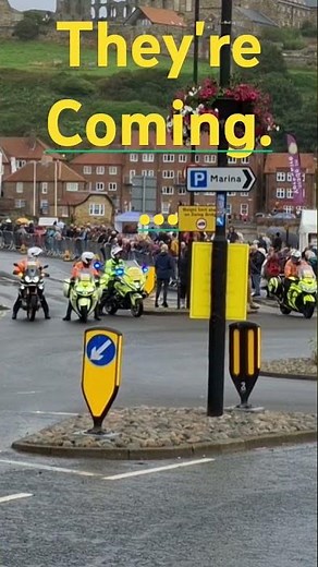 Something exciting is coming through Whitby today....(full video coming later).