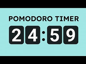 Pomodoro Timer with Flip Clock Animation (Boost Your Focus!) | 25/5 Pomodoro Timer | Flip Clock