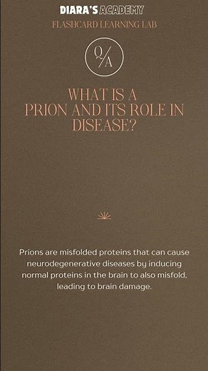 What is a Prion and Its Role in Disease? @Diarasacademy
