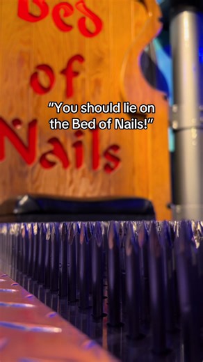 Bed of Nails Experience at Science Museum