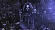 Haunted Shovel with Tombstone