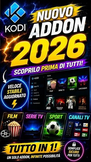 Il Nuovo Addon KODI 2026 che Tutti Stanno Cercando ⚡