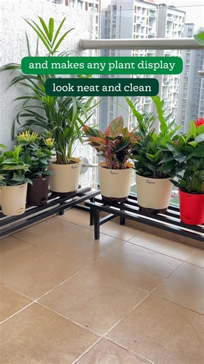 Say goodbye to messy plant corners! 🌿 Our sleek, durable plant stands add style and structure to your space — perfect for balconies, living rooms & everything in between. Elevate your plants and your space effortlessly. | Ugaoo.com